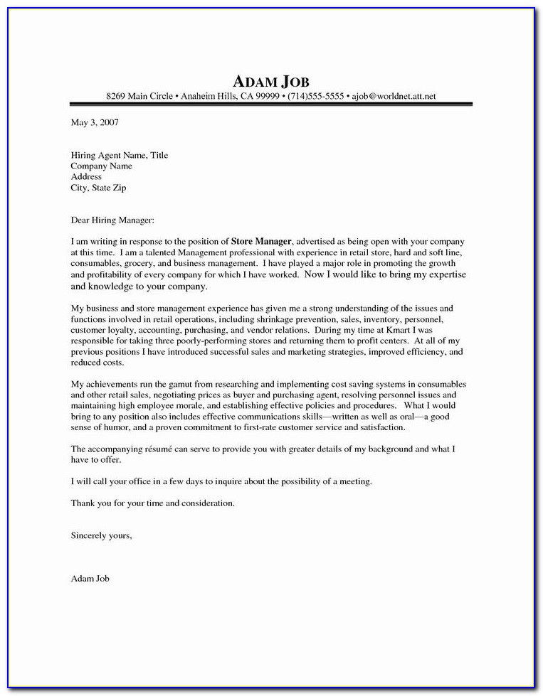 Latex Journal Cover Letter Template