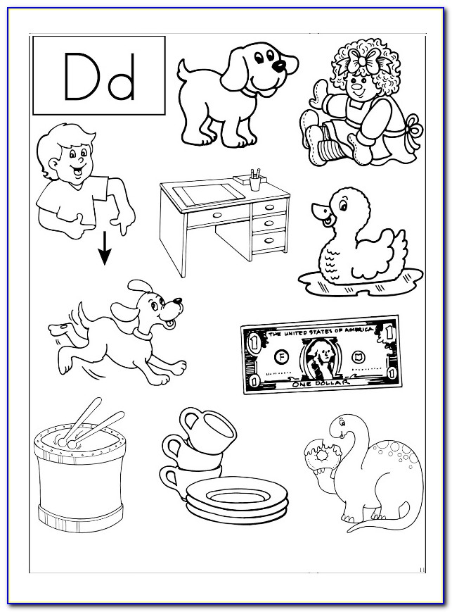 Letter D Pictures To Color