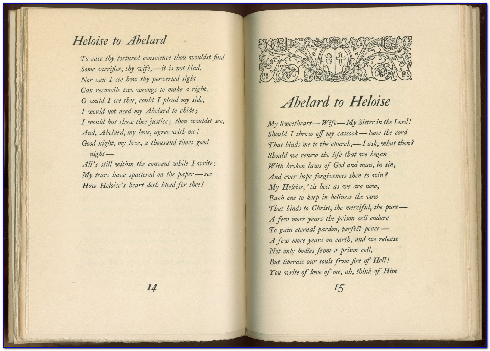 Letters Of Abelard And Heloise Sparknotes
