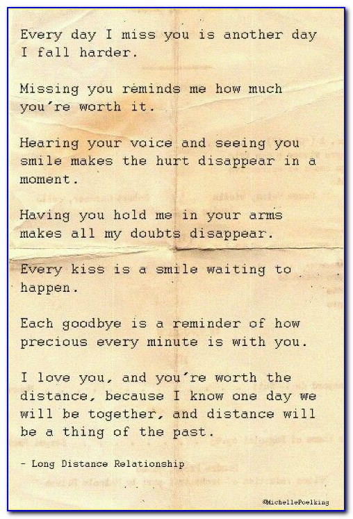 Long Distance Love Letters To Boyfriend