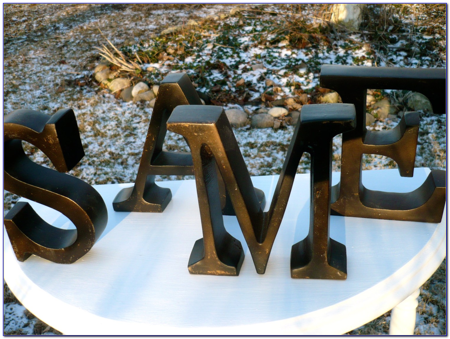 Metal Decorative Letters Alphabet