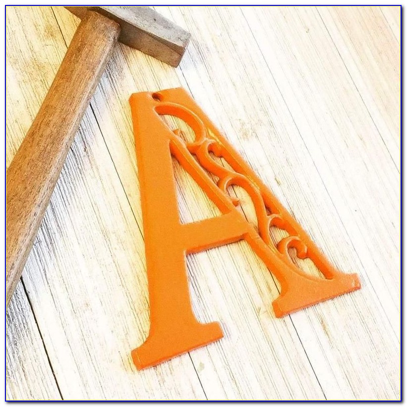 Metal Initial Letters Wall Decor