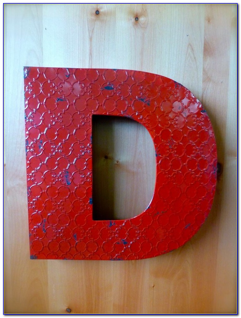 Metal Letter Wall Decor
