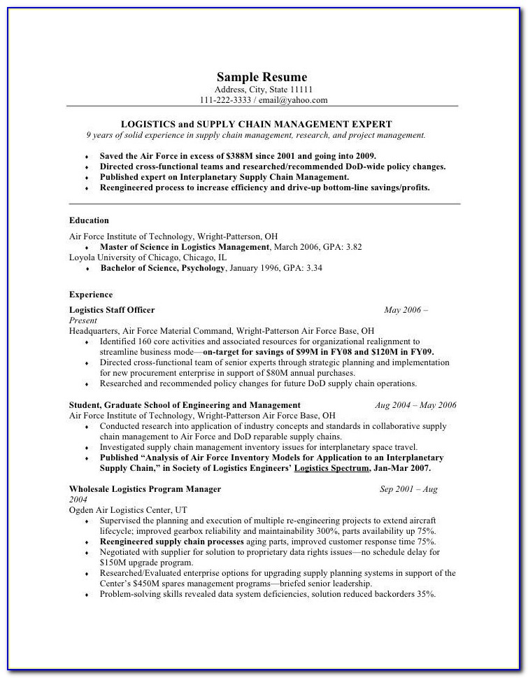 Military Transition Resume Builder