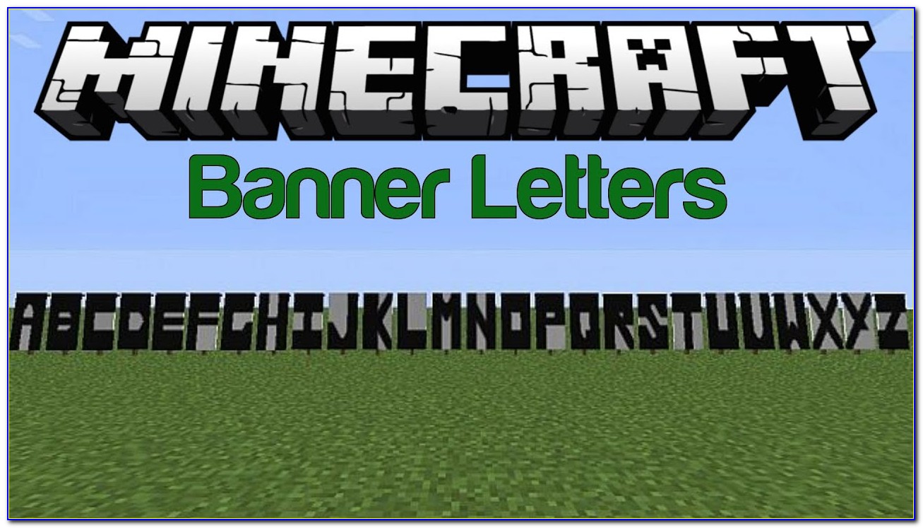 Minecraft Banner Letters