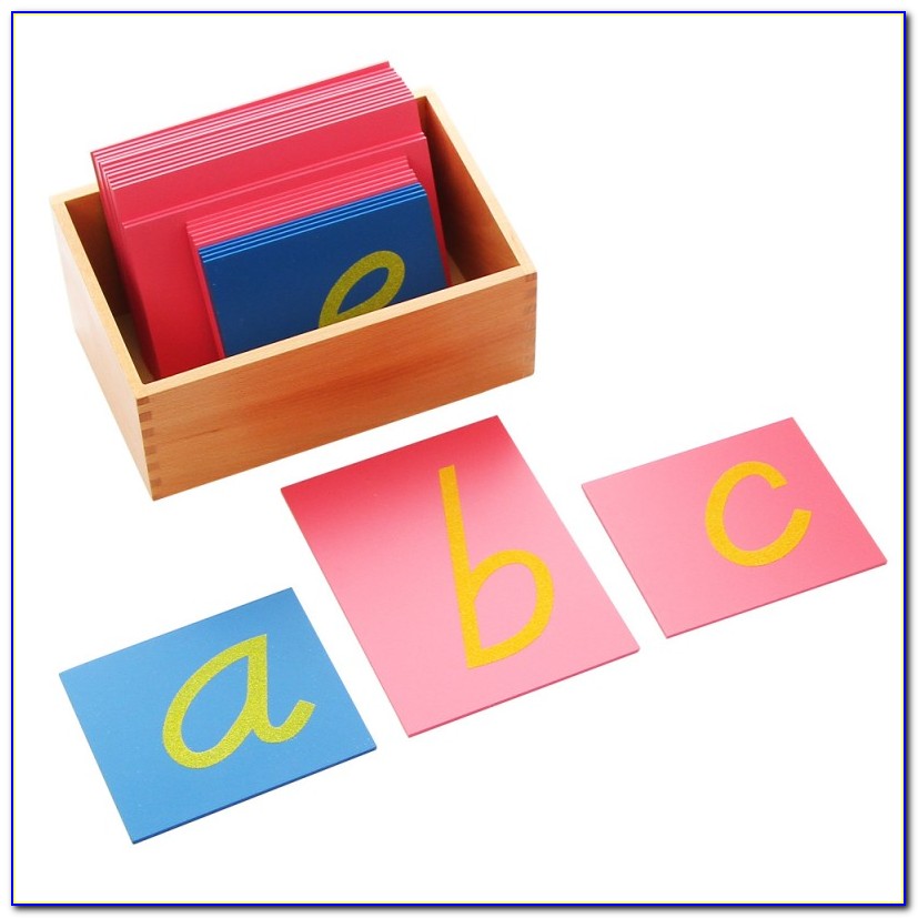 Montessori Sandpaper Letters Diy