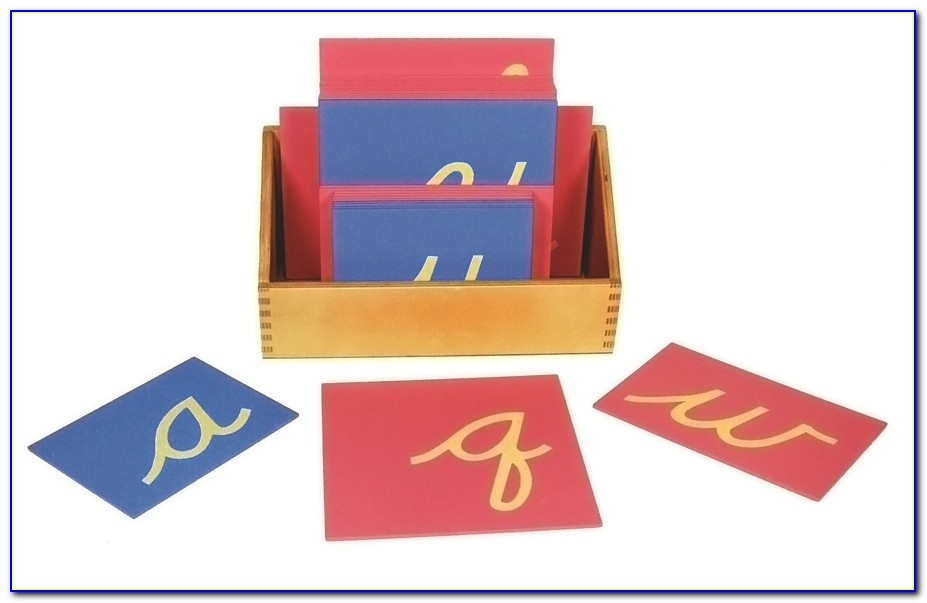 Montessori Sandpaper Letters Template