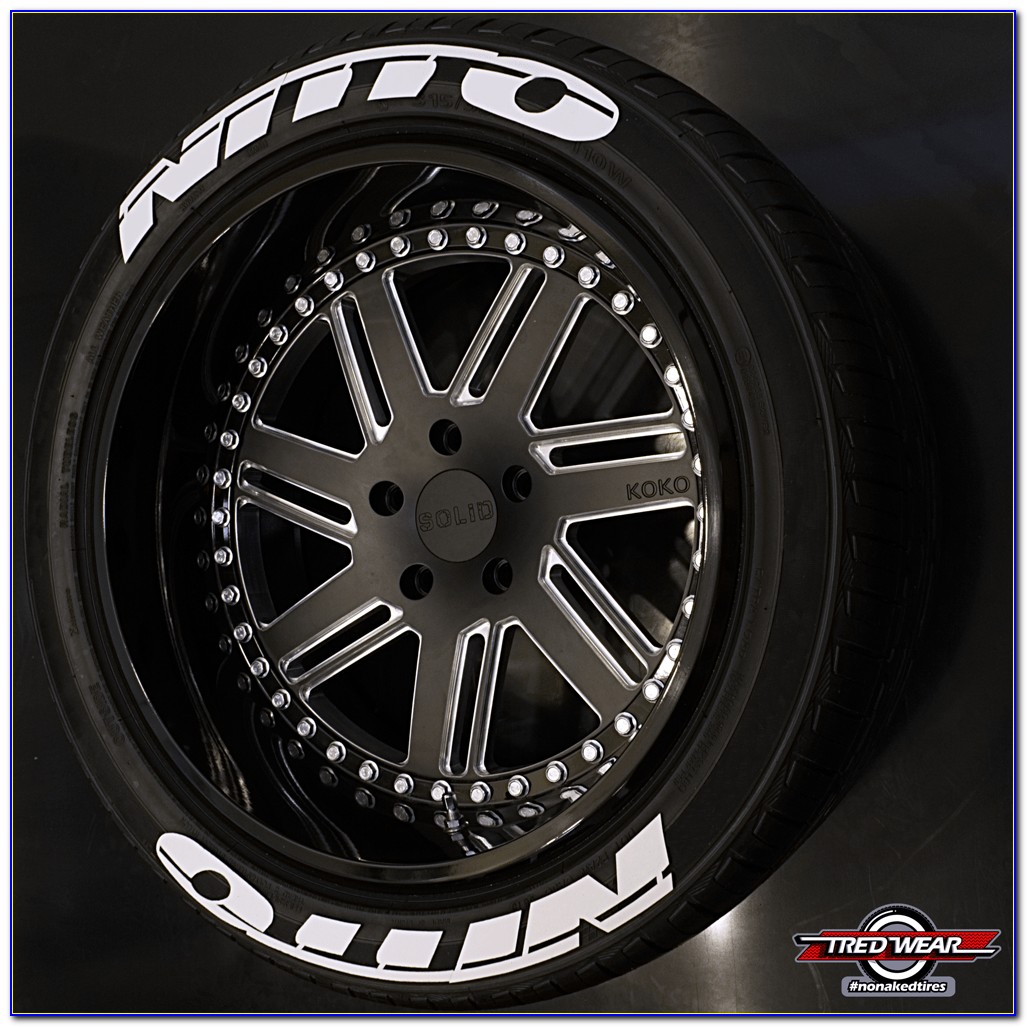 Nitto Nt555 White Letter Tires