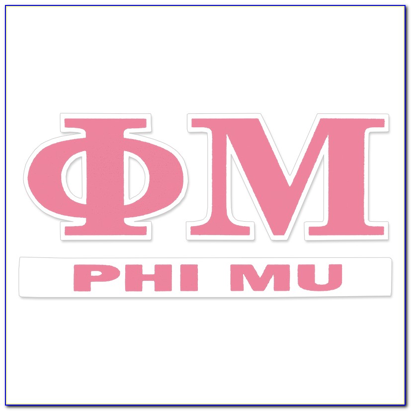 Phi Mu Letter Shirts