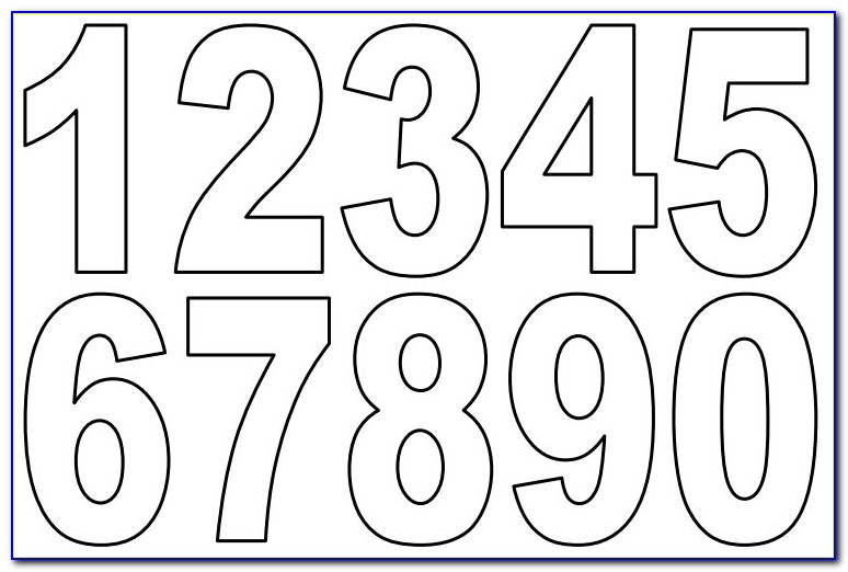Printable Block Letters And Numbers