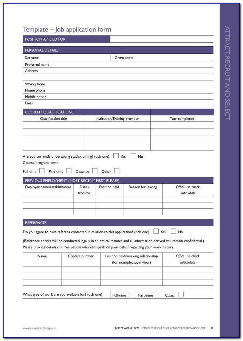 Printable Job Application Form For Dollar Tree