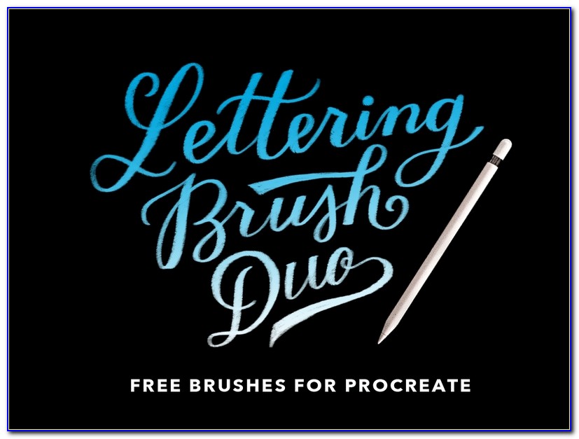 Procreate Lettering Brushes Free Download