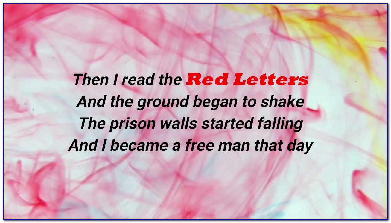 Red Letters Crowder Lyrics Meaning
