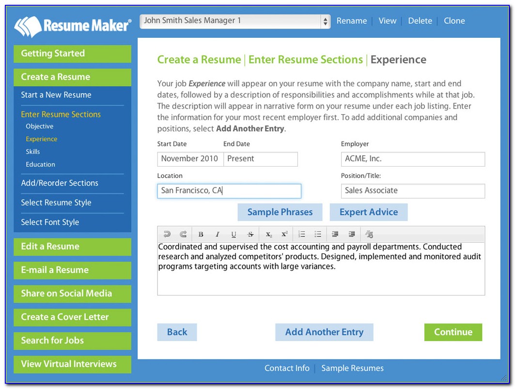 Resume Maker Professional Software