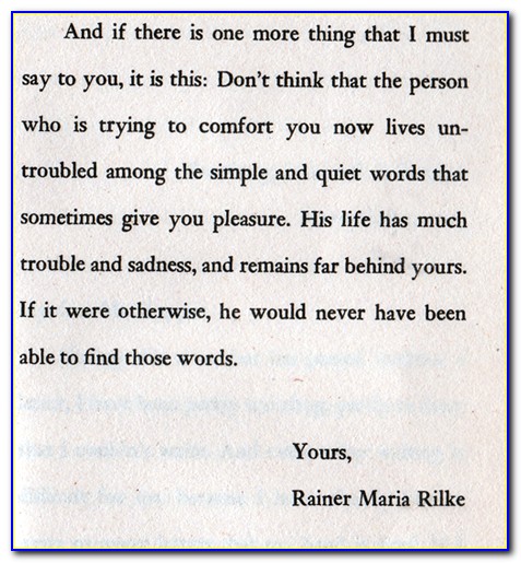 Rilke Letters To A Young Poet Best Translation