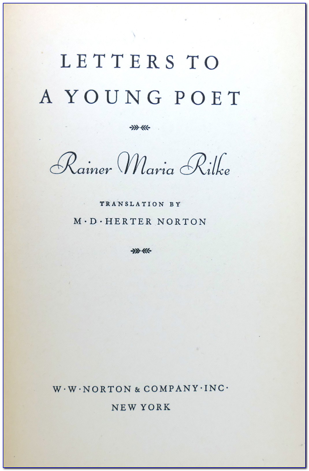 Rilke Letters To A Young Poet Marriage
