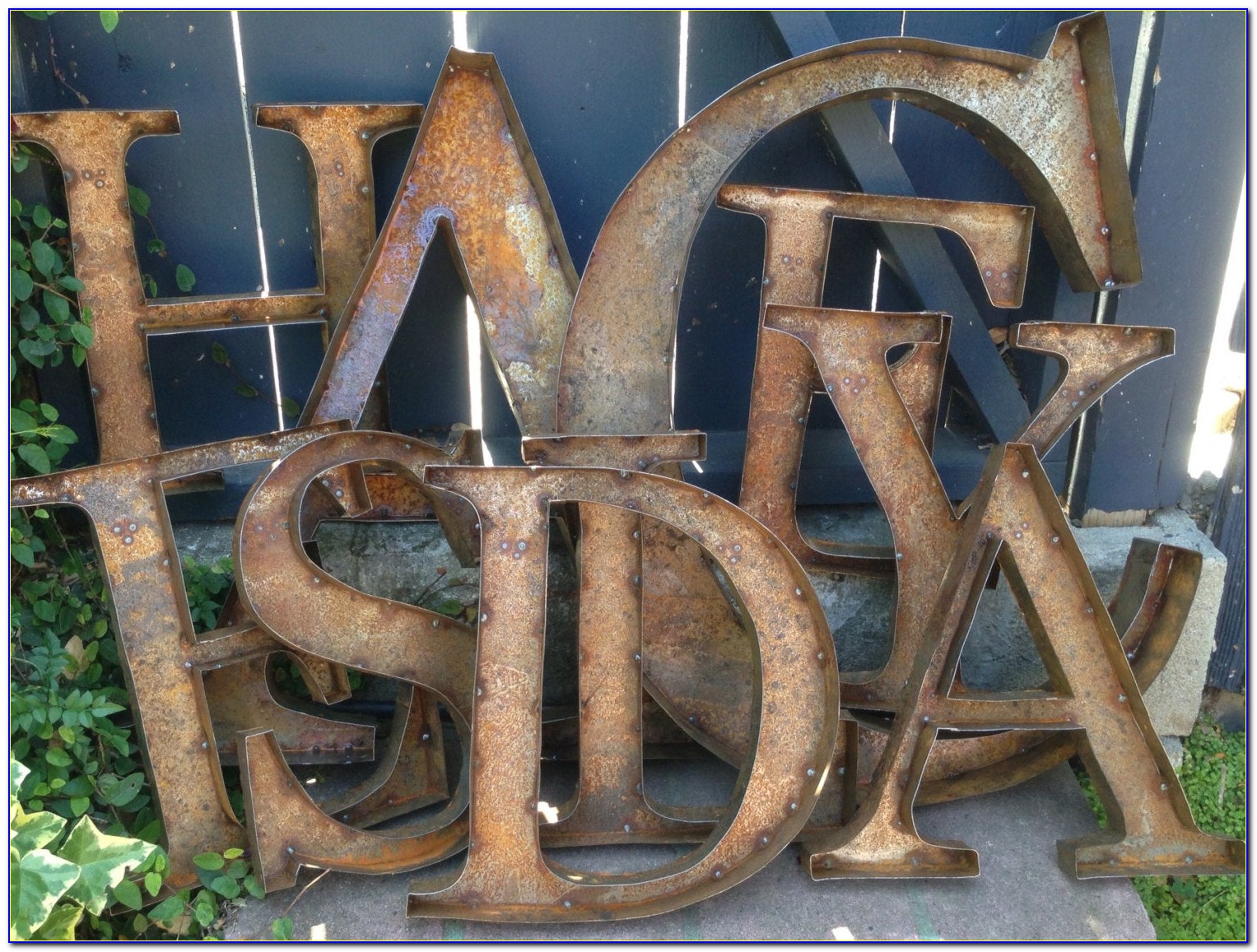 Rustic Metal Letters Wholesale