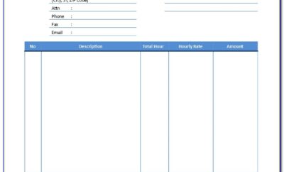 Sample Invoice Format In Word Free Download