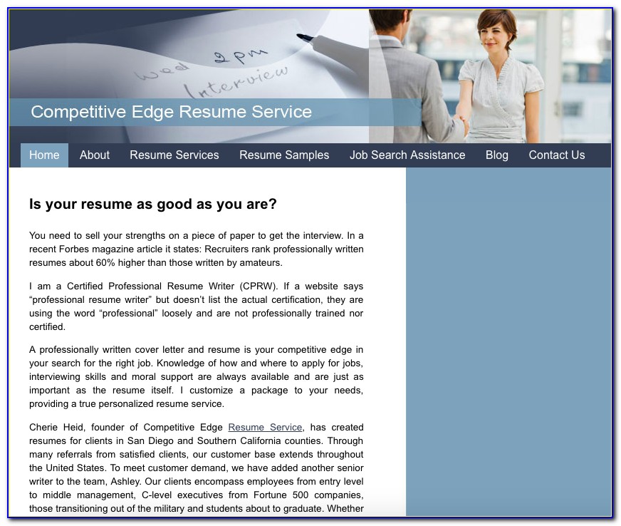 San Diego Resume Writing Services