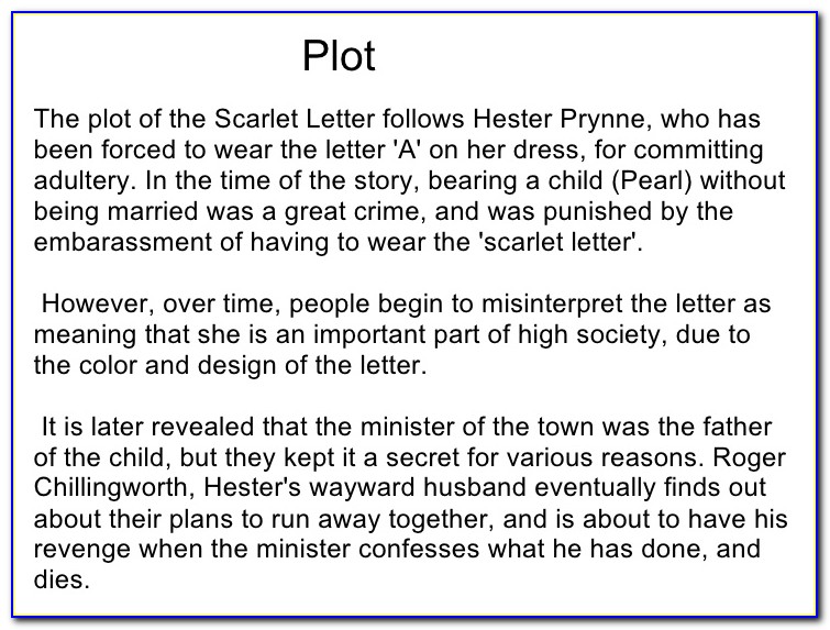 Scarlet Letter Chapter 13 Analysis