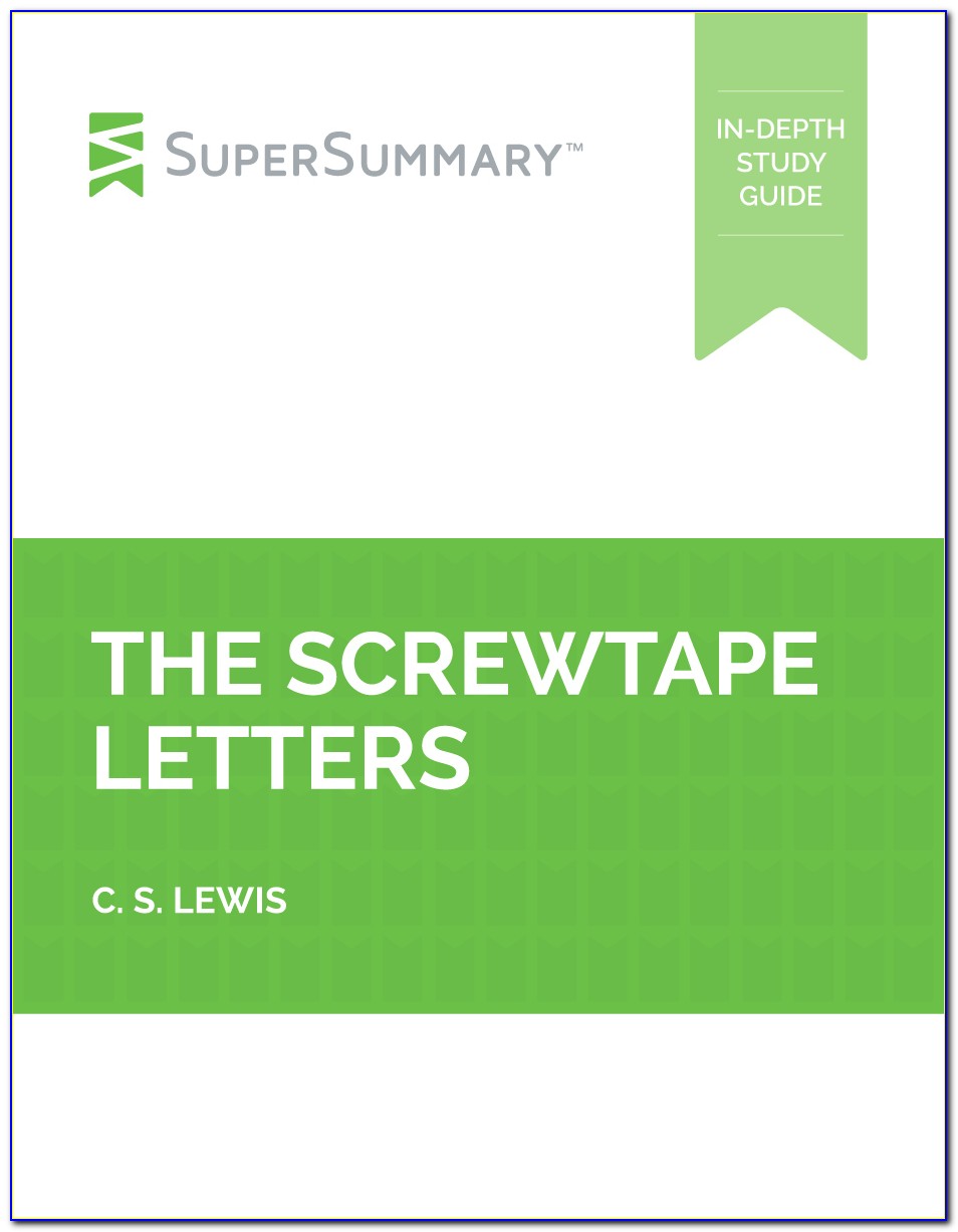 Screwtape Letters Summary Cliffsnotes