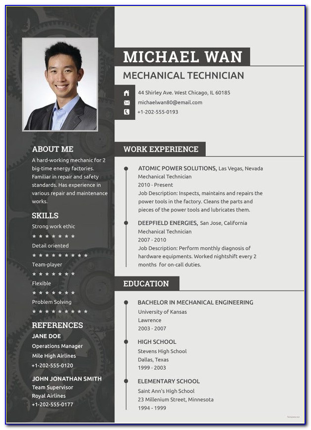 Simple Resume Outline Free