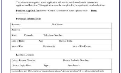 Truck Driver Job Application Letter Sample