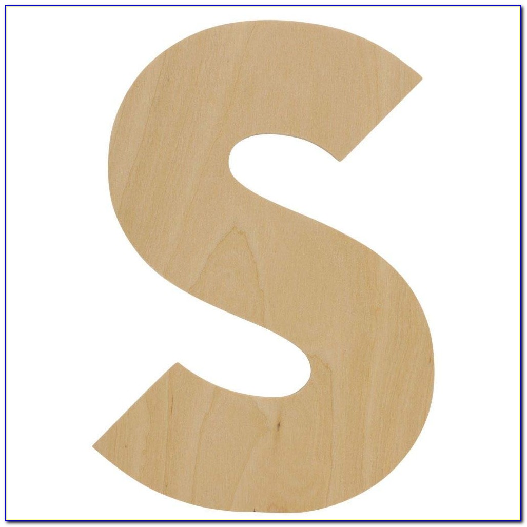 Unfinished Wood Letters 6 Inch