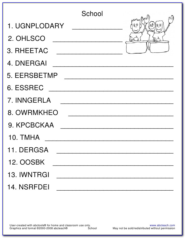 Unscramble Letters To Make Words In English
