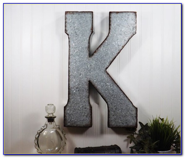 Vintage Metal Letters For Wall Decor