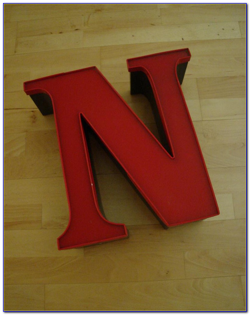 Wooden Letter N Wall Decor