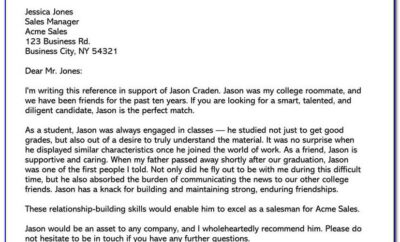 Writing Personal Recommendation Letters Examples