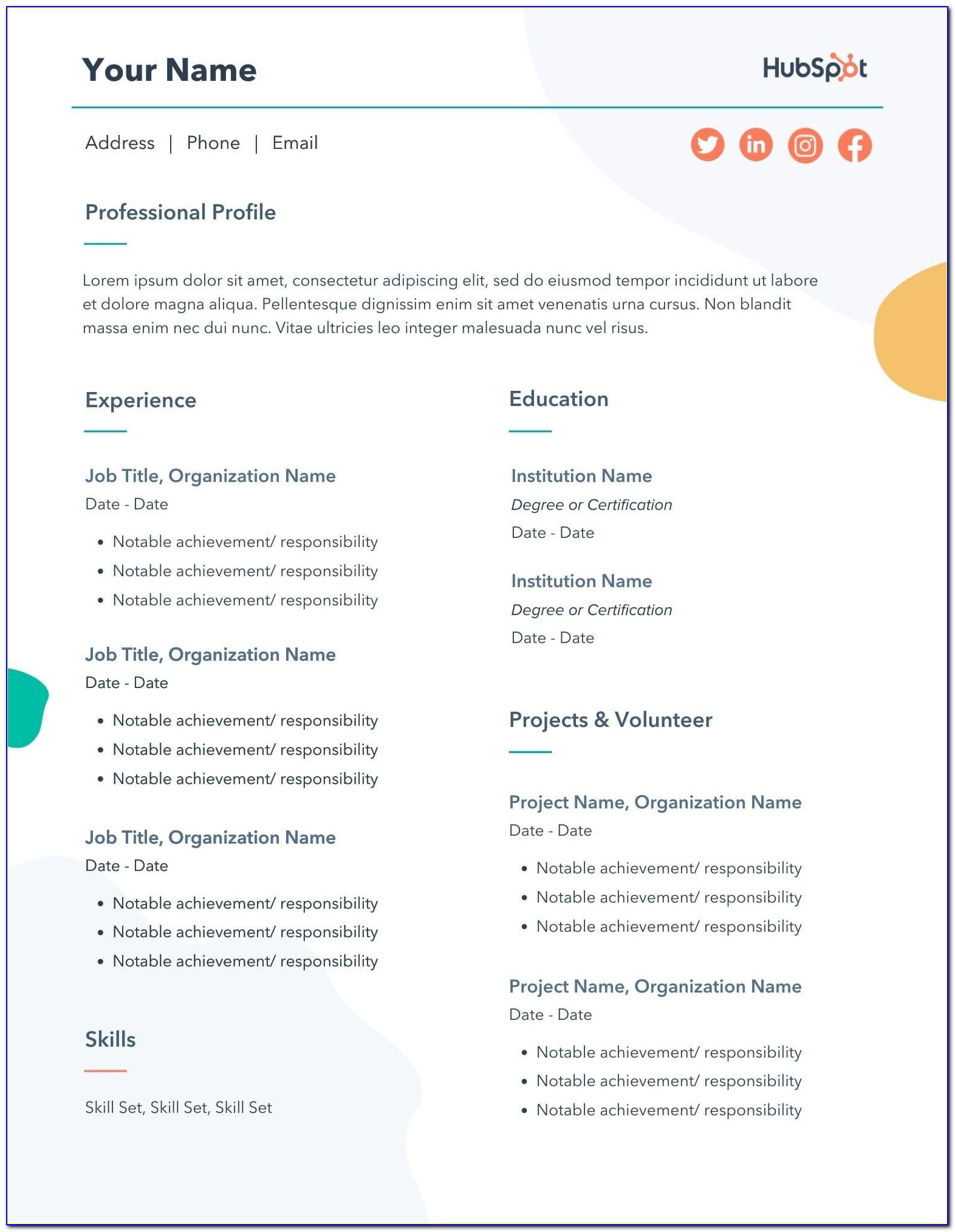 Create My Own Resume For Free
