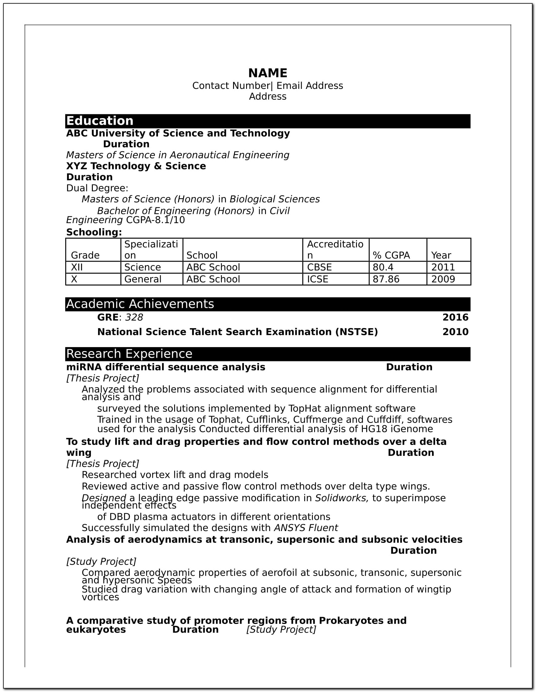 Cv Template For Executive Assistant
