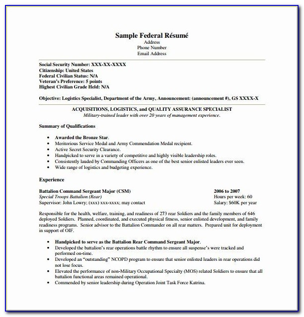 Federal Resume Guidebook Kathryn Troutman