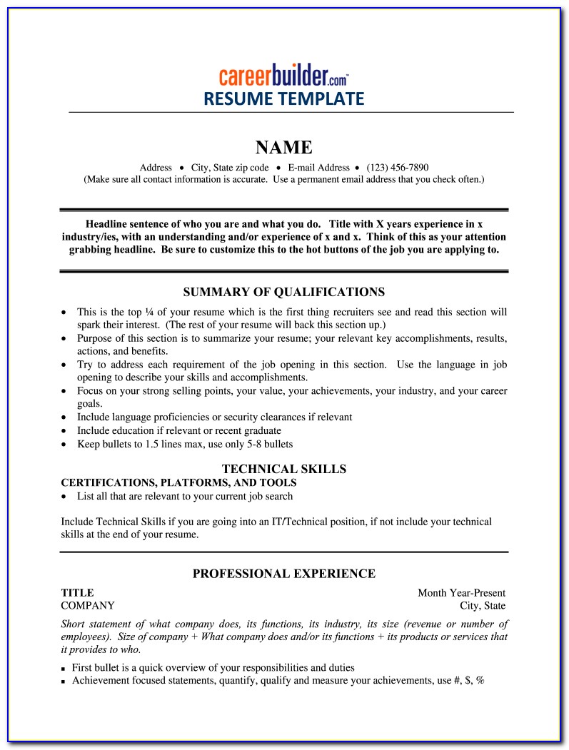 Fill Out Resume Online