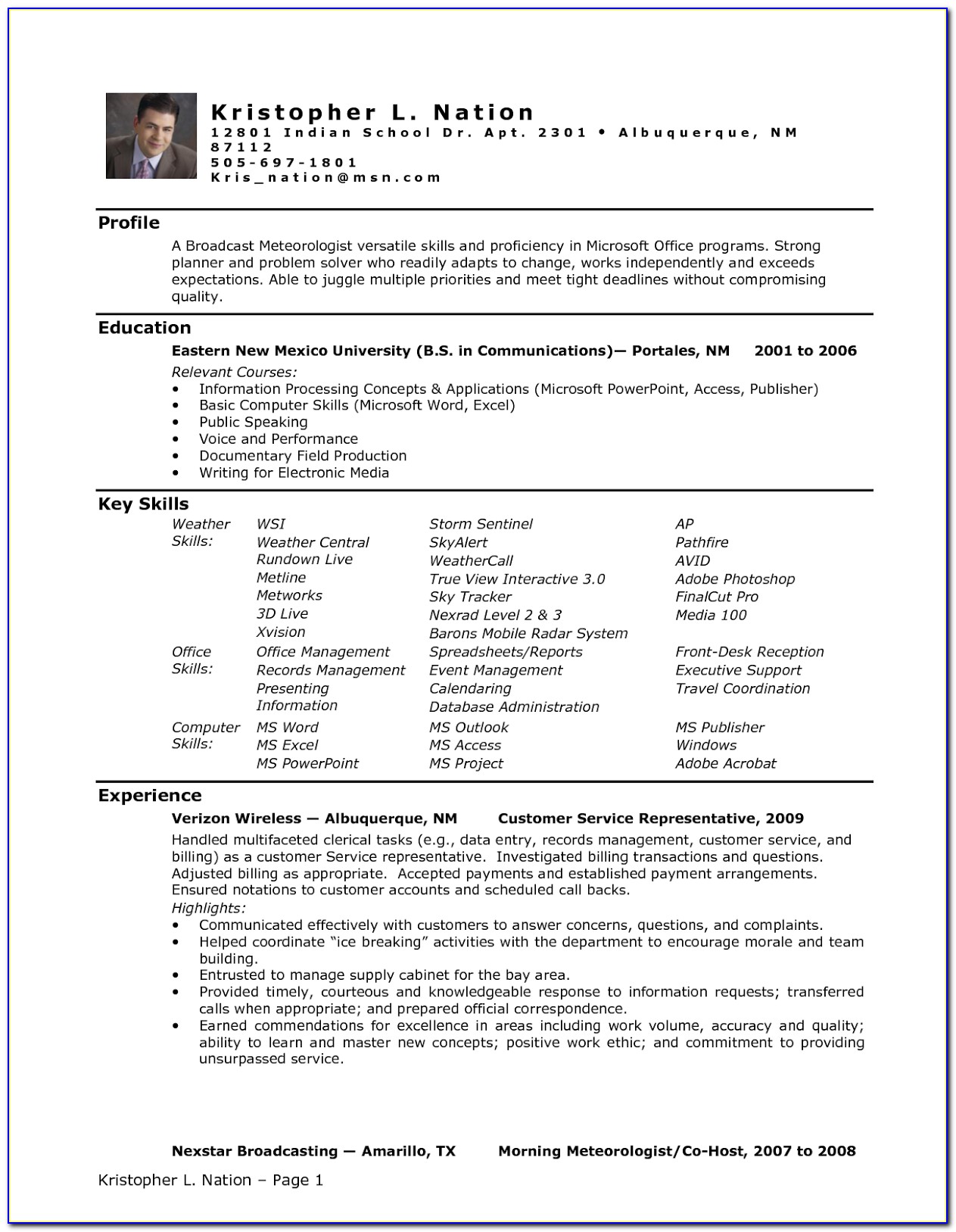 Free Administrative Assistant Resume