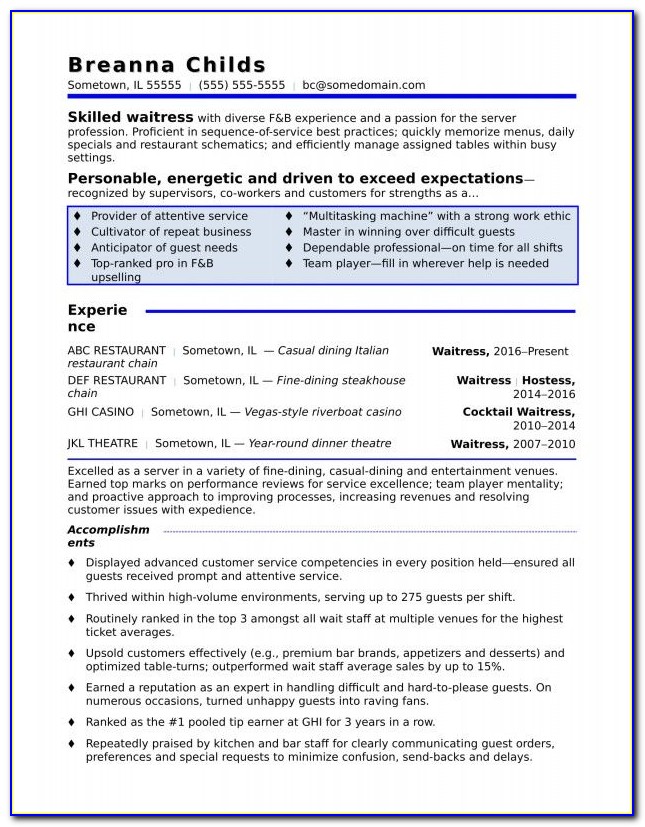 Free Resume Builders To Save And Print