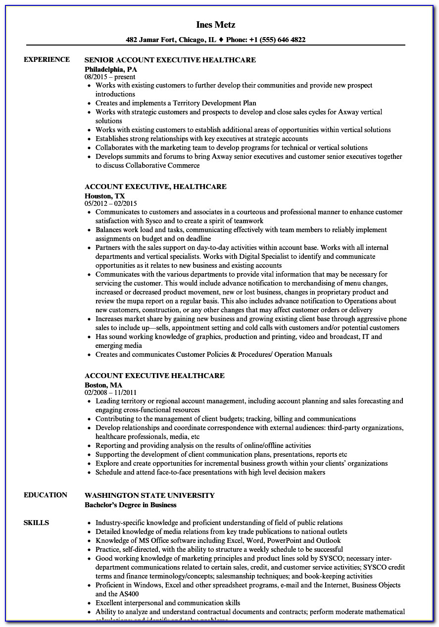 Healthcare Professional Resume Samples