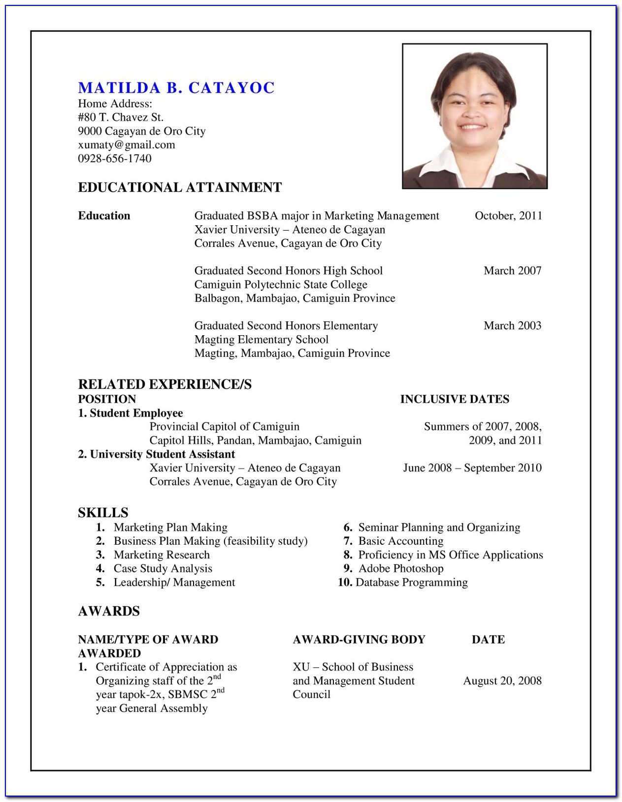 How To Make Resume For Job Fresher