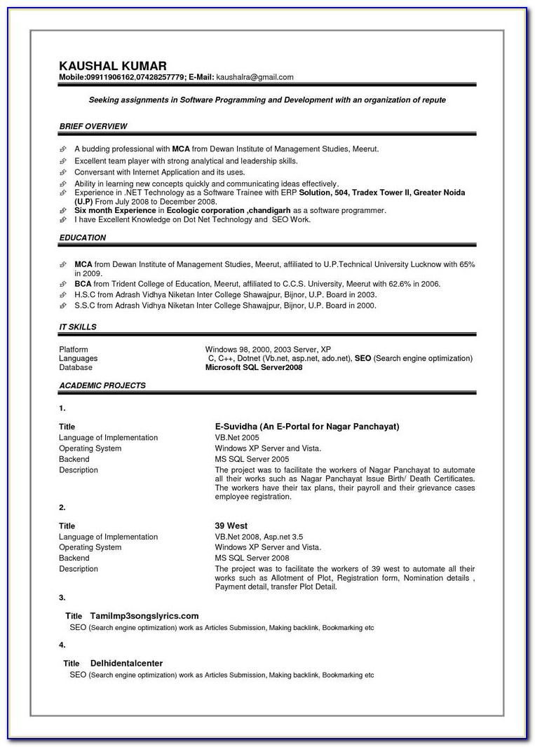 How To Prepare Resume For Job Interview Pdf
