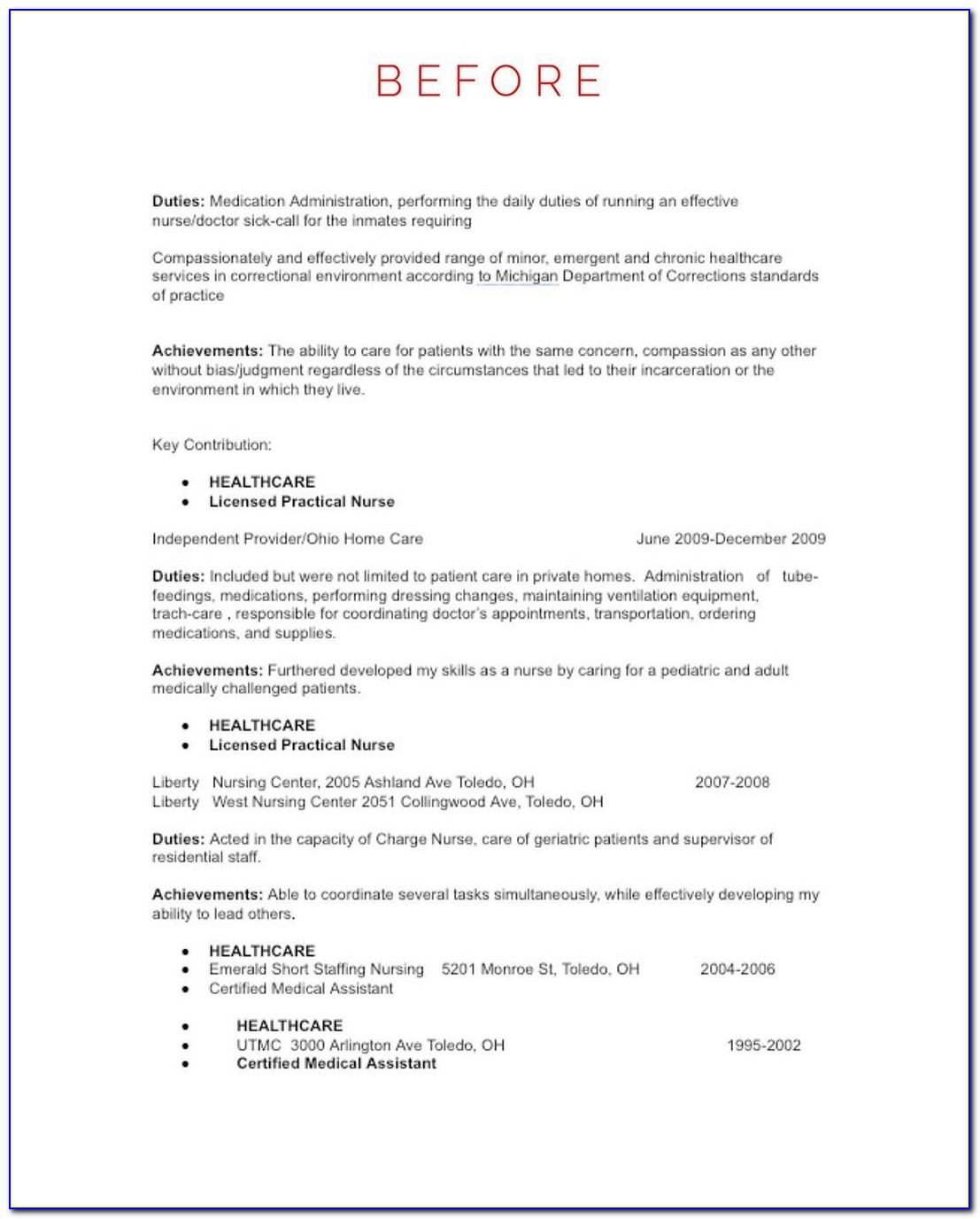 Local Professional Resume Writers