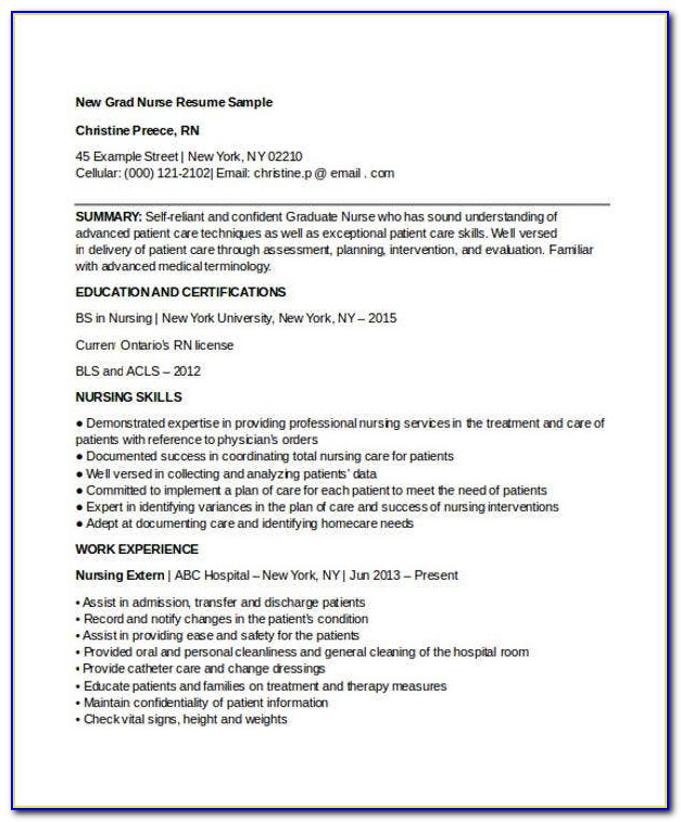 Nursing Resume Format India Pdf