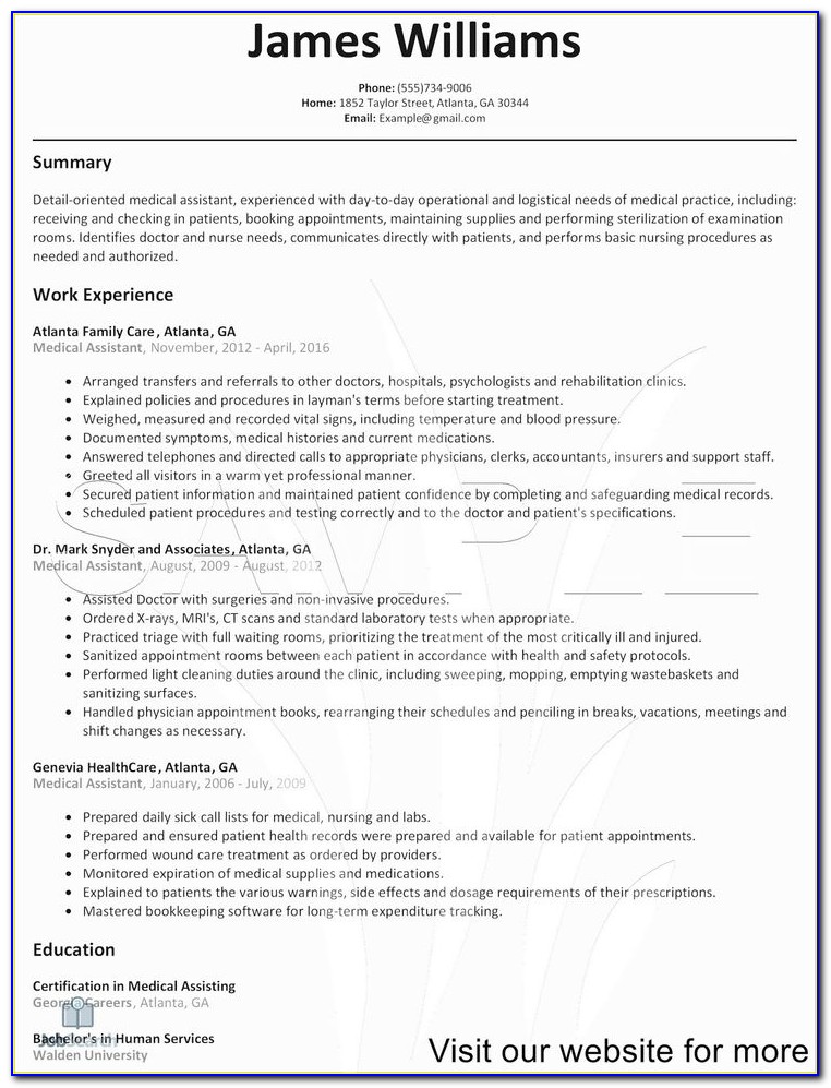 Physician Resume Service
