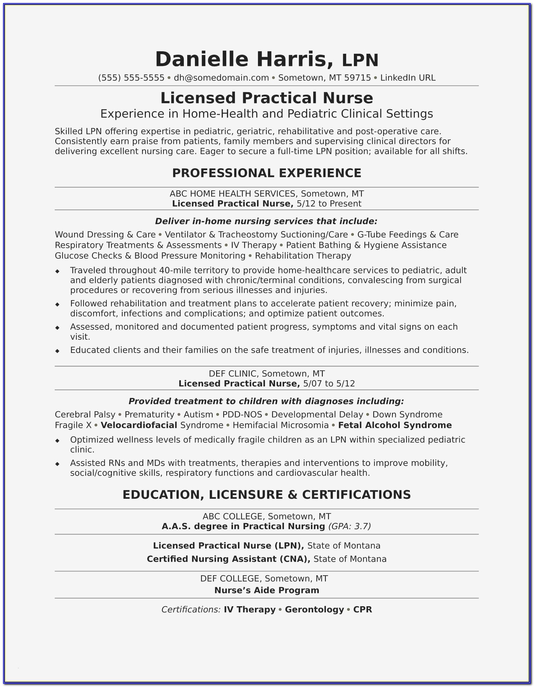 Professional Cv Writing For Nurses