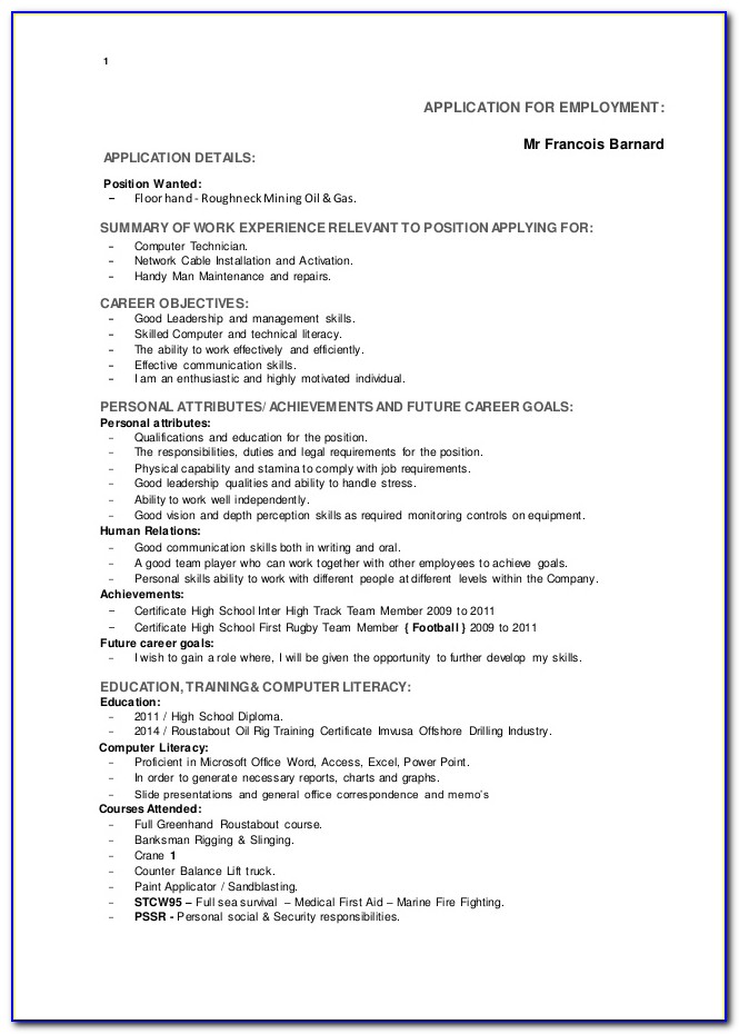 Resume Builder For Pc Free Download