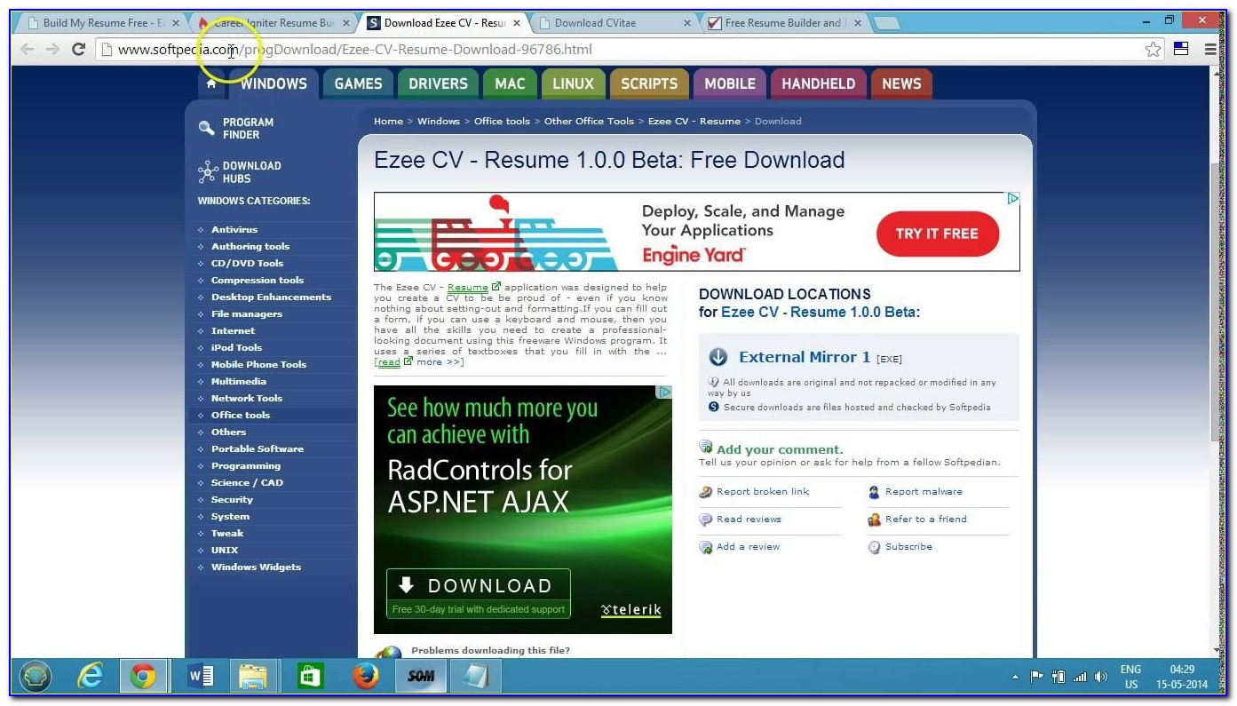 Resume Builder Software Free Download Windows 10