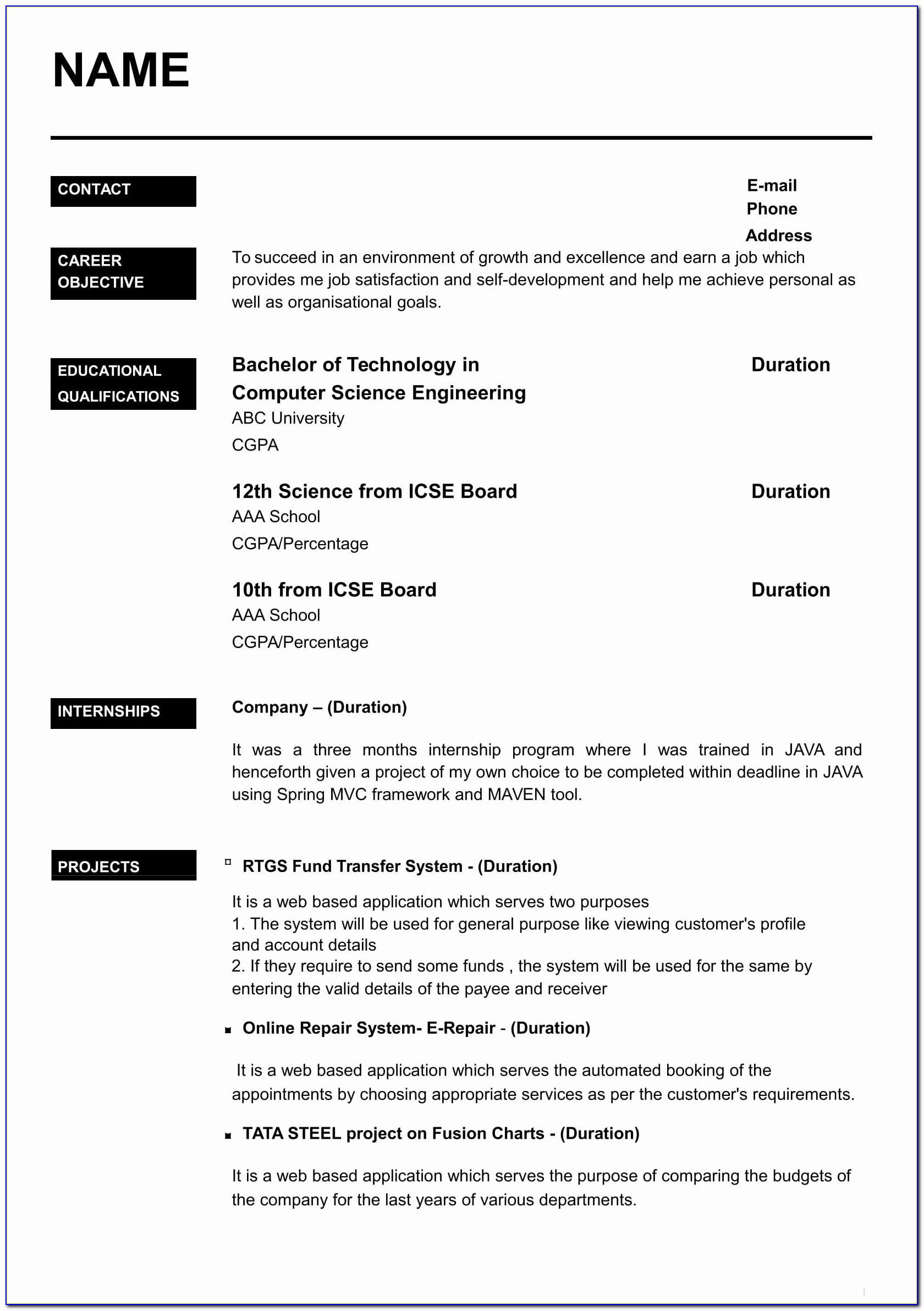 Resume Examples For Executive Assistant