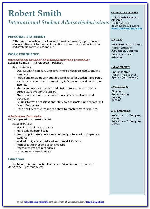 Resume Examples For Part Time Job