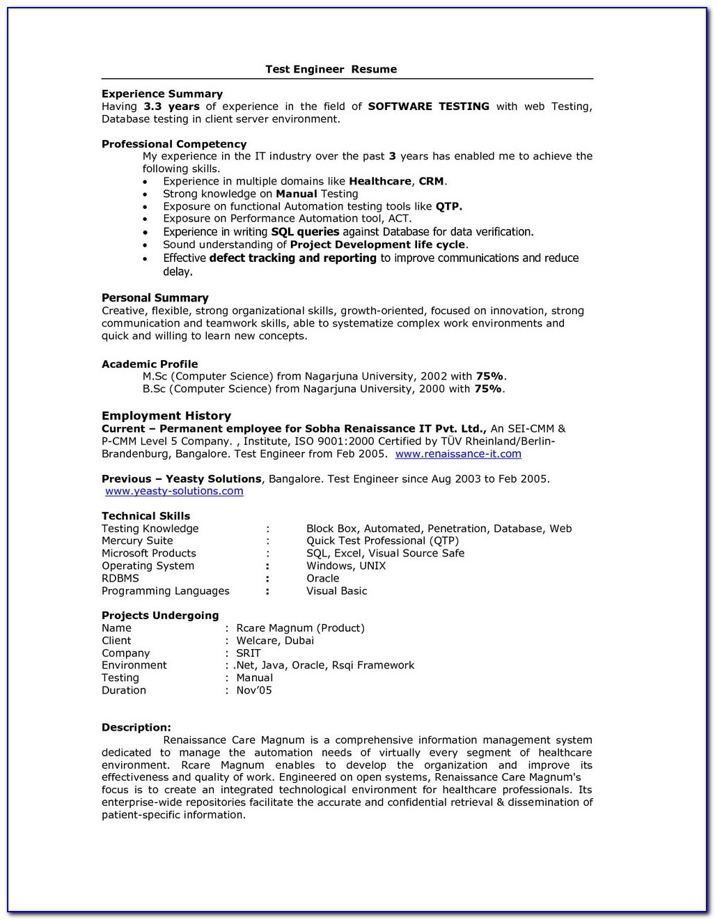 Resume Format For Experienced Accountant Free Download